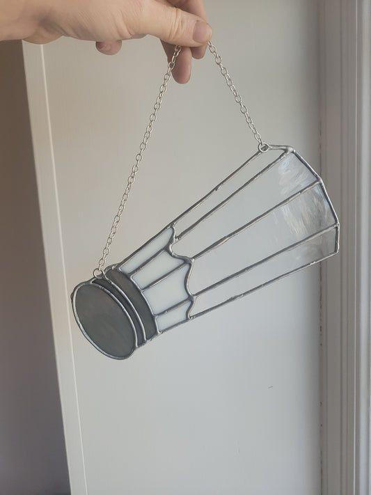 Ice Cube Being Melted by Saltshaker